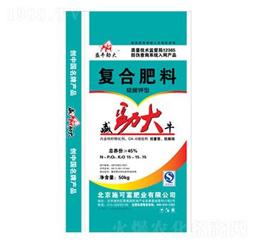硫酸鉀復合肥料15-15-15-盛牛勁大-施可富肥業(yè)