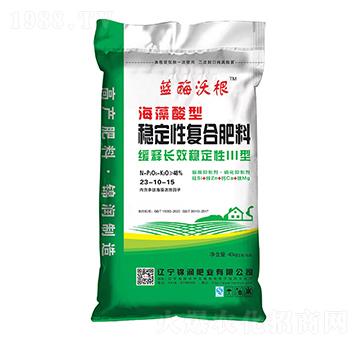 海藻酸型穩(wěn)定性復(fù)合肥料25-10-15-藍酶沃根-錦潤肥業(yè)