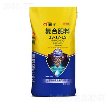 噴漿造粒硫基復(fù)合肥料13-17-15-滇天化化肥