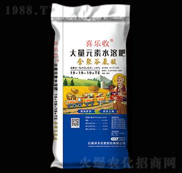 含聚谷氨酸大量元素水溶肥19-19-19+TE-喜樂收-祥豐集團