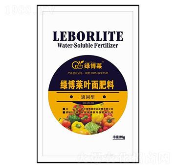 通用型綠博萊葉面肥料20-20-20-天綠科技