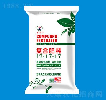 高塔純硫酸鉀復合肥料17-17-17-中農(nóng)大化