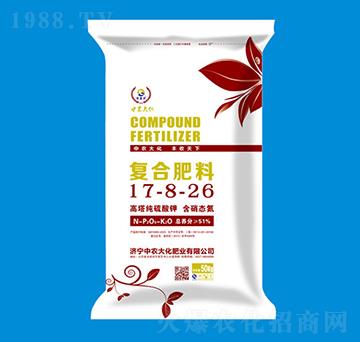 高塔純硫酸鉀復(fù)合肥料17-8-26-中農(nóng)大化