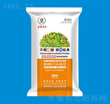 高塔純硫酸鉀復(fù)合肥料17-8-26+TE-中農(nóng)大化