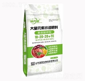 黃腐酸鉀型大量元素水溶肥10-20-20+TE-宜昇生物