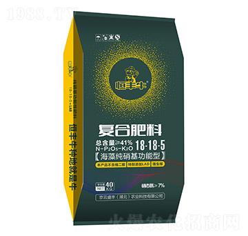40kg海藻純硝基功能型復(fù)合肥料18-18-5-京云盛豐