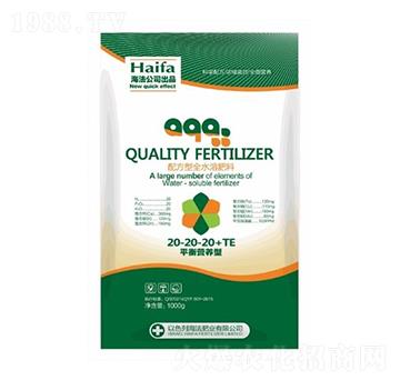 平衡營養(yǎng)配方型全水溶肥料20-20-20+TE-那優(yōu)生物