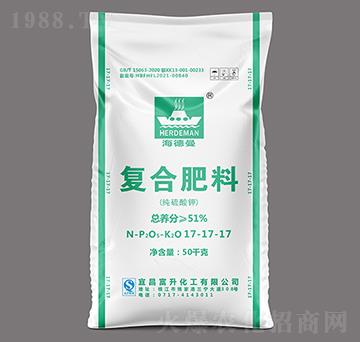 50kg純硫酸鉀復(fù)合肥料17-17-17-海德曼-富升化工