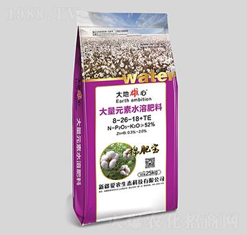 大量元素水溶肥料8-26-18+TE-愛農