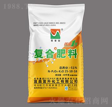 40kg高塔造粒復(fù)合肥料25-10-16-鈦寶1號(hào)-石寶山-富升化工