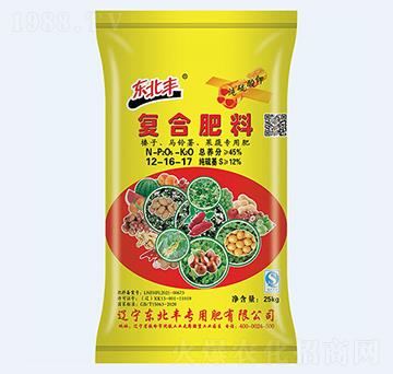 45%果蔬專用硫酸鉀復合肥12-16-17-東北豐