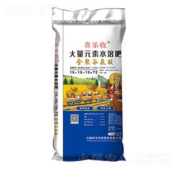 含聚谷氨酸大量元素水溶肥19-19-19+TE-喜樂收-弘祥化工