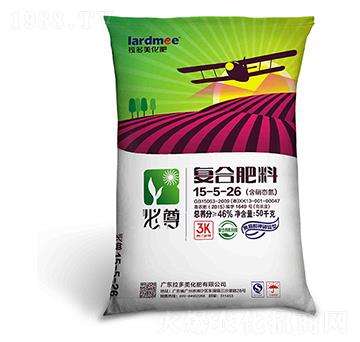 復(fù)合肥料-必尊（15-5-26）黃腐酸鉀硝硫型50kg-拉多美化肥