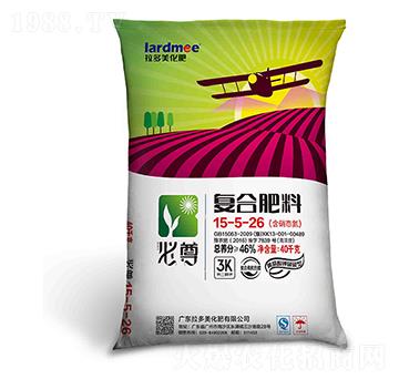 復合肥料-必尊（15-5-26）黃腐酸鉀硝硫型40kg-拉多美化肥