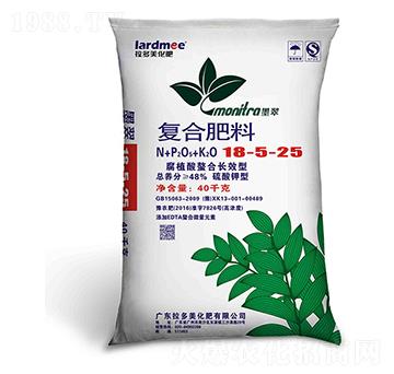復(fù)合肥料-墨翠（18-5-25）硫酸鉀型40kg-拉多美化肥