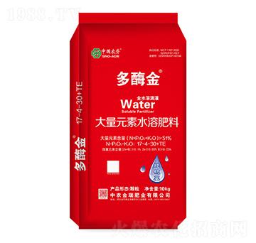 大量元素水溶肥料17-4-30+TE-多酶金-中農(nóng)金瑞