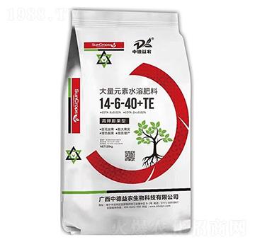 高鉀膨果型大量元素水溶肥料14-6-40+TE-中德益農(nóng)
