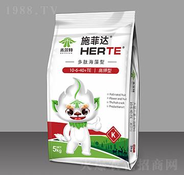 多肽海藻高鉀型大量元素水溶肥料10-6-40+TE-施菲達-禾爾特