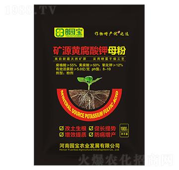 1000g礦源黃腐酸鉀（母粉）-園寶農業(yè)