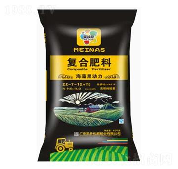 海藻黑動力復(fù)合肥料22-7-12+TE-美納斯-凱多化肥