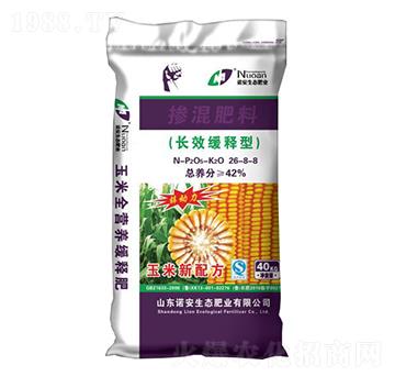 玉米專用長(zhǎng)效緩釋型摻混肥料26-8-8-諾安生態(tài)