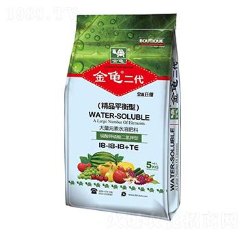 精品平衡型大量元素水溶肥料18-18-18+TE-金龜二代-深藍(lán)生物