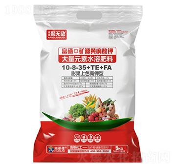 膨果上色高鉀型大量元素水溶肥料10-8-35+TE+FA-海蒂化工
