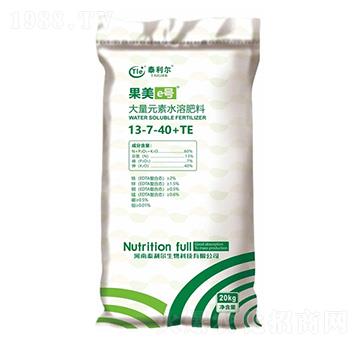 大量元素水溶肥料13-7-40+TE-果美e號(hào)-泰利爾