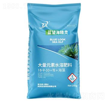 大量元素水溶肥料18-9-33+TE+海藻-藍望海精靈-藻之藍