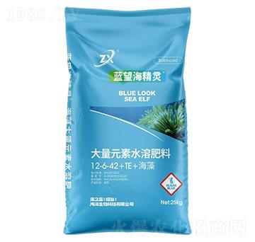 大量元素水溶肥料12-6-42+TE+海藻-藍望海精靈-藻之藍