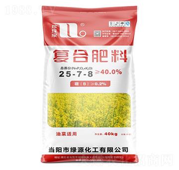 油菜適用復(fù)合肥料25-7-8-珍珠泉-華強(qiáng)化工集團(tuán)